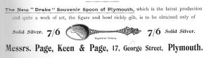 Messrs Page, Keen and Pages's advert for the "Drake Spoon".